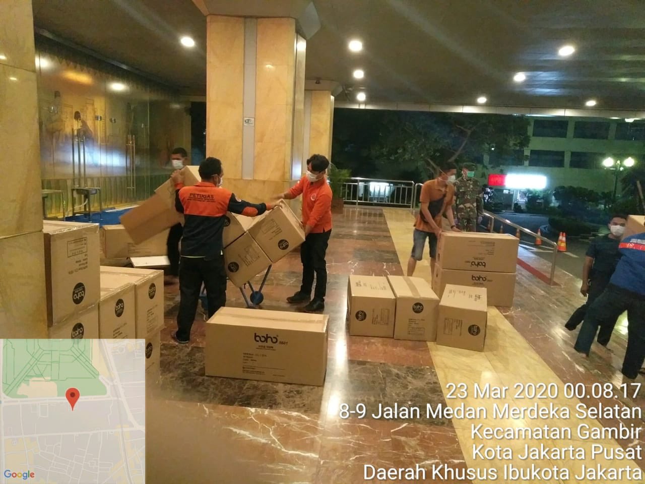40 Ribu APD untuk Tenaga Medis Corona Tiba di Balai Kota Jakarta, Siap Didistribusikan